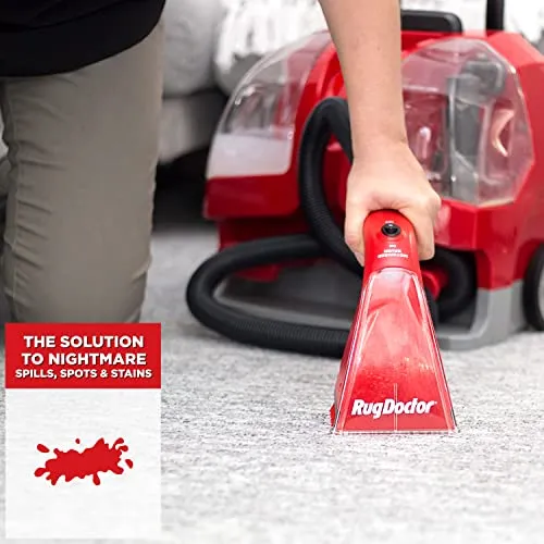 Rug Doctor 93306 Portable Spot Cleaner, Plastic, 1100 W, 1.9 liters, Red/Black