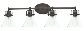 Seafarer 33" Oil Rubbed Bronze Vanity Lighting with E26 Medium Incandescent
