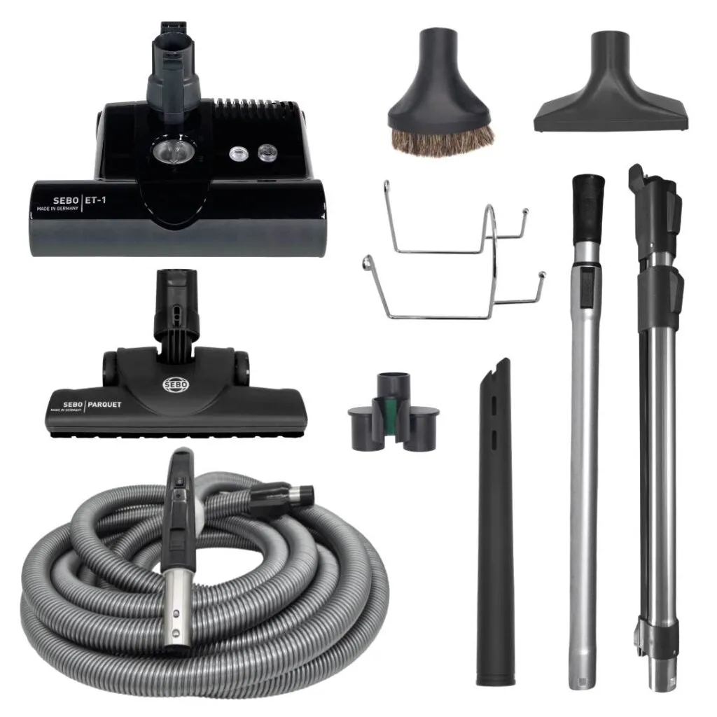 Sebo Premium ET-1 Power Head Central Vacuum Accessory Kit