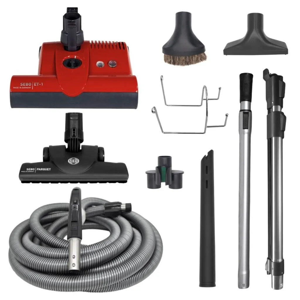 Sebo Premium ET-1 Power Head Central Vacuum Accessory Kit