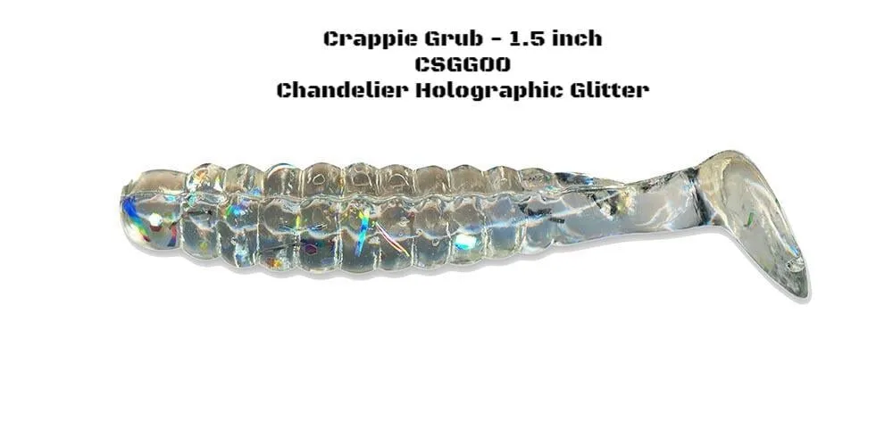 Slider Fishing Crappie Grub - 1.5 Inch