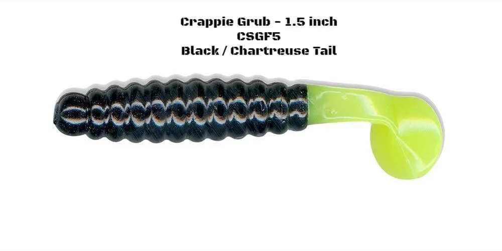 Slider Fishing Crappie Grub - 1.5 Inch