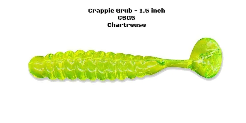 Slider Fishing Crappie Grub - 1.5 Inch