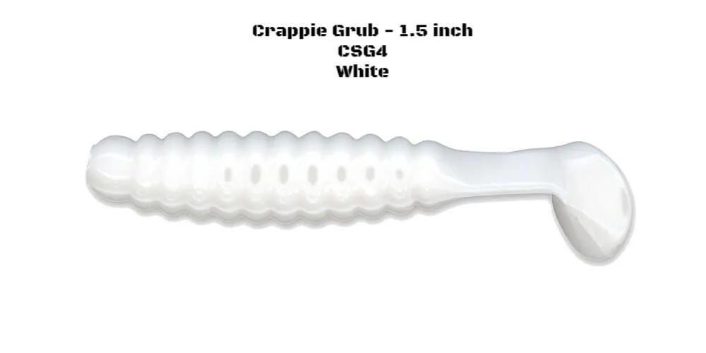 Slider Fishing Crappie Grub - 1.5 Inch