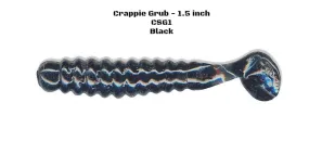 Slider Fishing Crappie Grub - 1.5 Inch