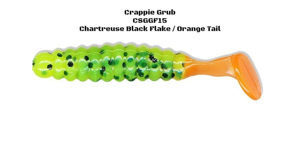 Slider Fishing Crappie Grub - 1.5 Inch