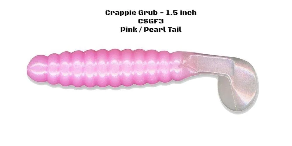 Slider Fishing Crappie Grub - 1.5 Inch