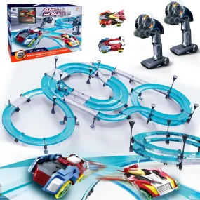 Slot Car Race Track Set with Remote Control Cars
