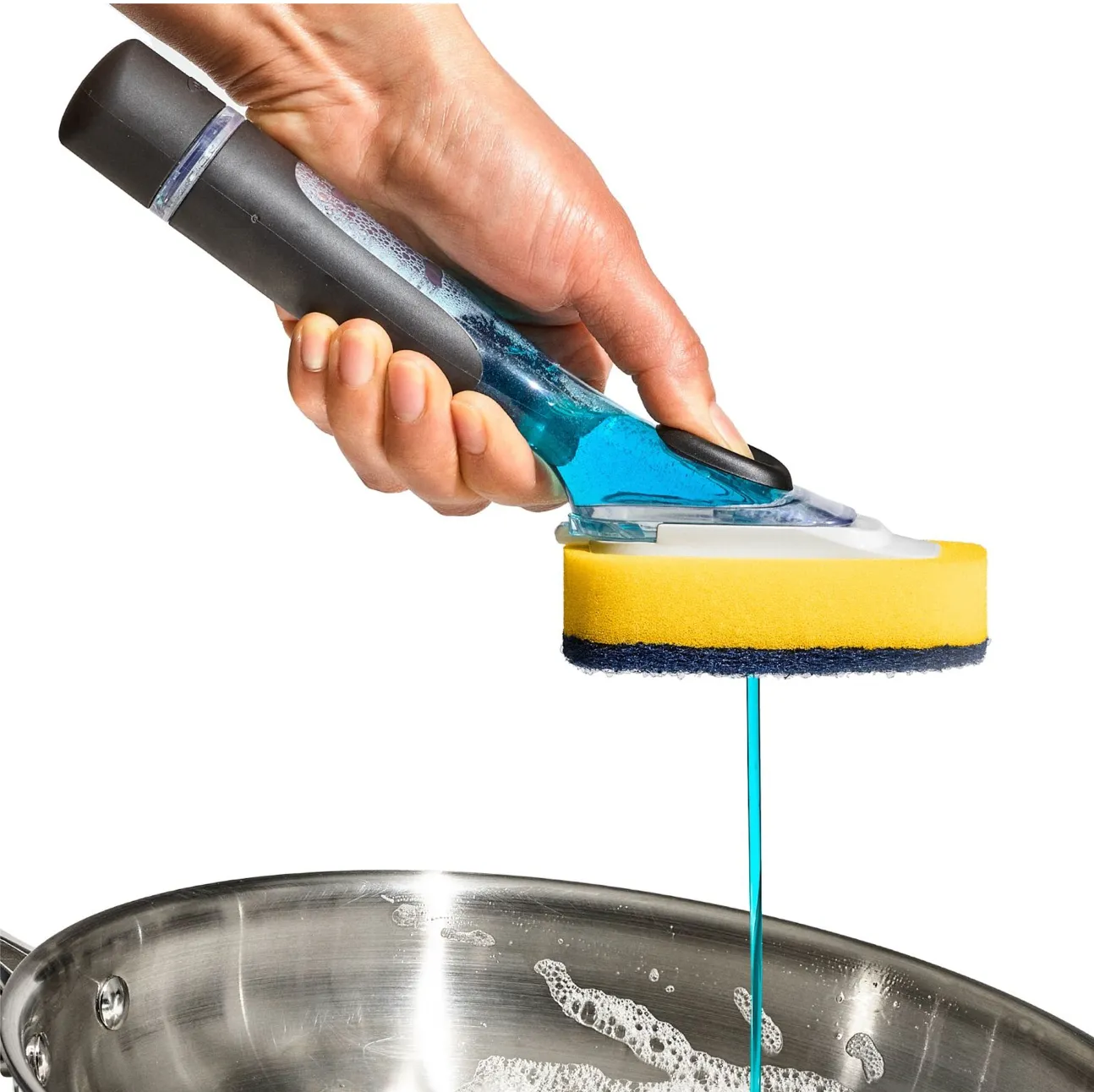 Soap Dispensing Dish Scrub