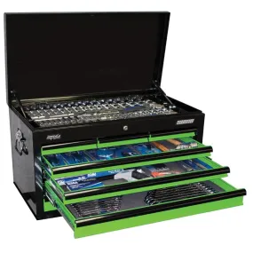 SP Tools SP50172 406 Piece Metric & SAE 7 Drawer Black & Green SUMO Tool Chest Kit