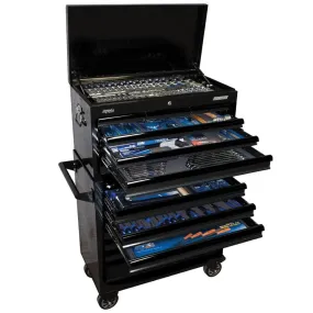 SP Tools SP50175 407 Piece Metric & SAE 14 Drawer Black SUMO Roller Cabinet & Tool Chest Kit