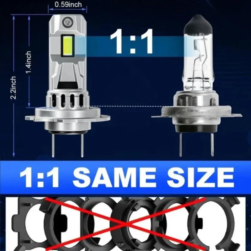 SUPAREE  H7 LED Headlight Bulbs with 6500K Cool White