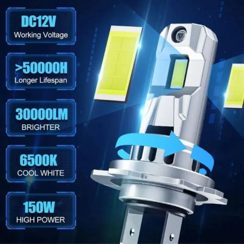 SUPAREE  H7 LED Headlight Bulbs with 6500K Cool White