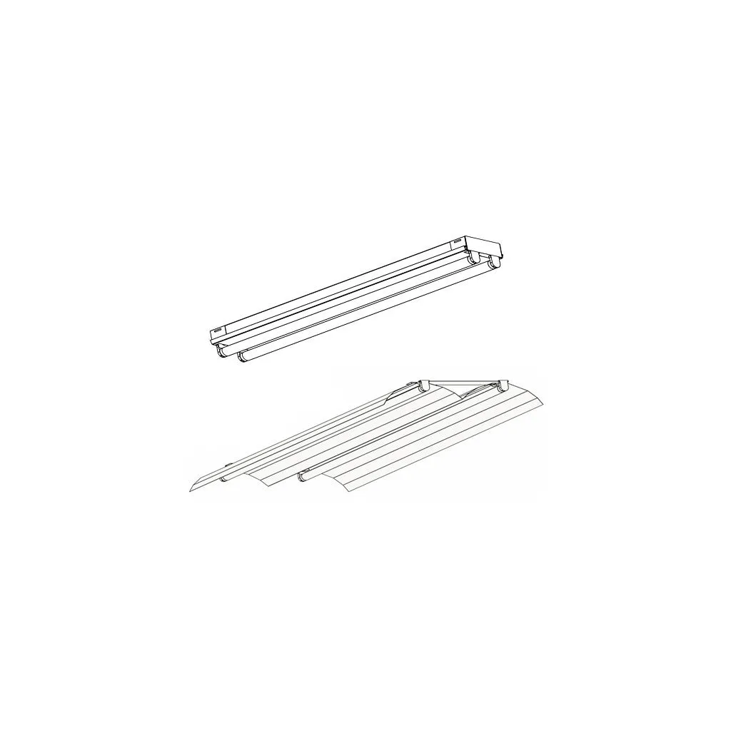 T8 FLUORESCENT RETROFIT KITS FOR INDUSTRIAL STRIPS & TROFFER / LAY-IN FIXTURES
