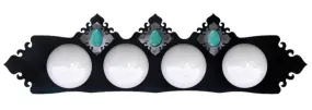 Turquoise Stone Four Light Fixture