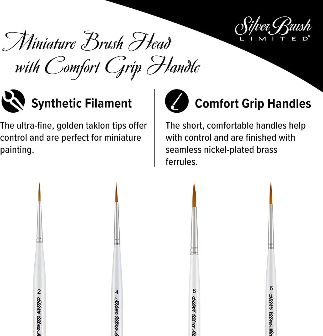 Ultra Mini® Lettering 5/0 Short Handled Brush