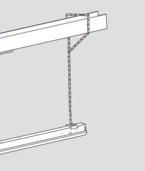 V-Hook And Chain Mounting Kit For Micro Strips Fixtures