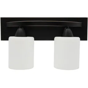 Vanity Bath Light Bar - Modern Interior Lighting Fixtures Over Mirror - With 2