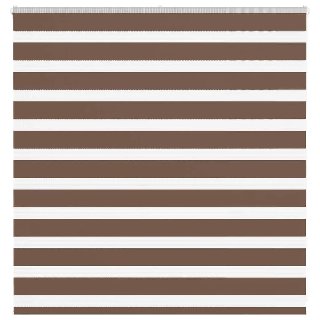 vidaXL Zebra Blind Brown 150x100 cm Fabric Width 145.9 cm Polyester