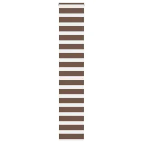 vidaXL Zebra Blind Brown 40x230 cm Fabric Width 35.9 cm Polyester