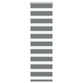 vidaXL Zebra Blind Dark Grey 40x150 cm Fabric Width 35.9 cm Polyester