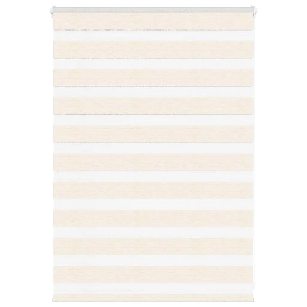 vidaXL Zebra Blind Marble Beige 110x100 cm Fabric Width 105.9 cm Polyester