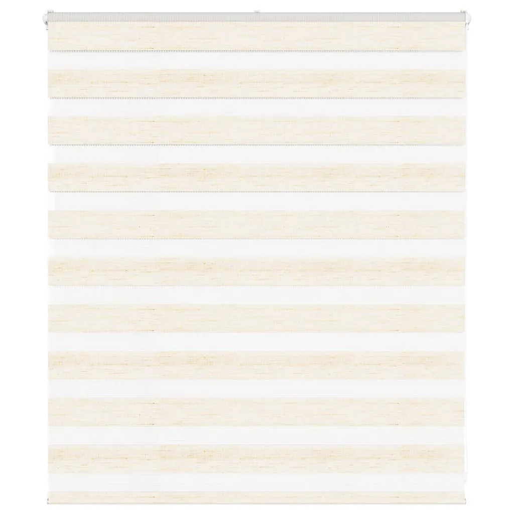 vidaXL Zebra Blind Marble Beige 120x100 cm Fabric Width 115.9 cm Polyester