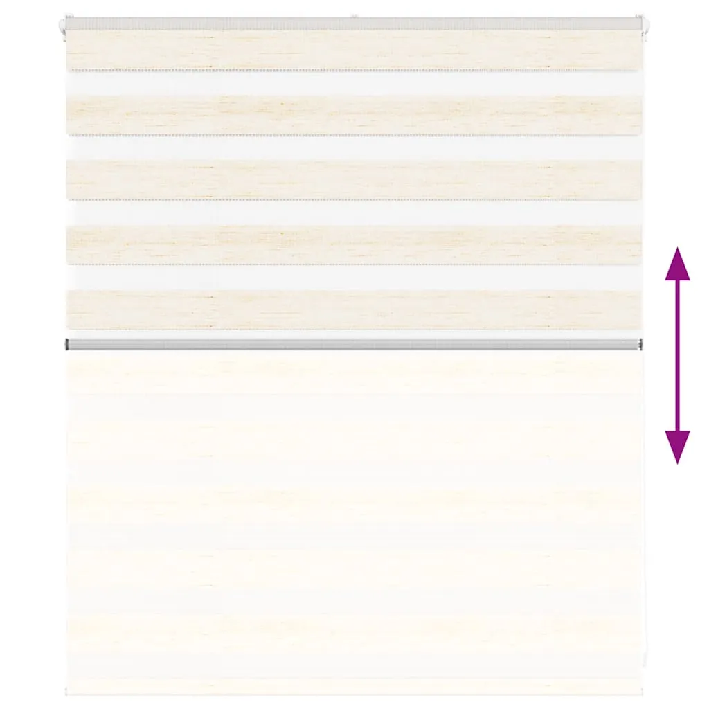 vidaXL Zebra Blind Marble Beige 120x100 cm Fabric Width 115.9 cm Polyester