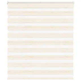 vidaXL Zebra Blind Marble Beige 120x100 cm Fabric Width 115.9 cm Polyester