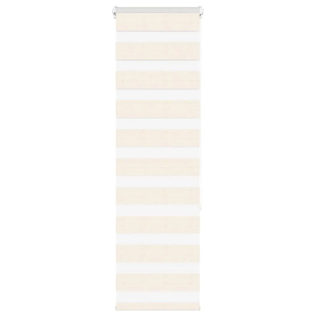 vidaXL Zebra Blind Marble Beige 40x150 cm Fabric Width 35.9 cm Polyester