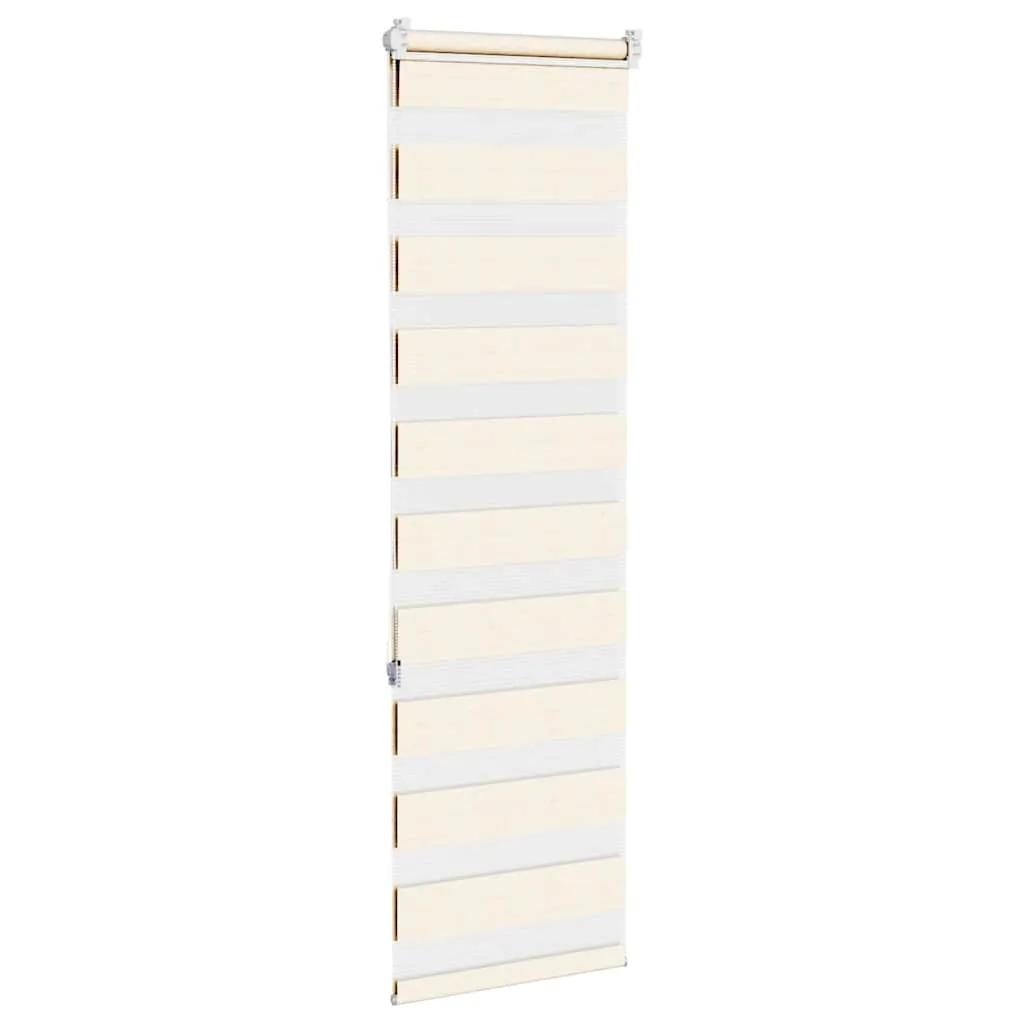 vidaXL Zebra Blind Marble Beige 40x150 cm Fabric Width 35.9 cm Polyester