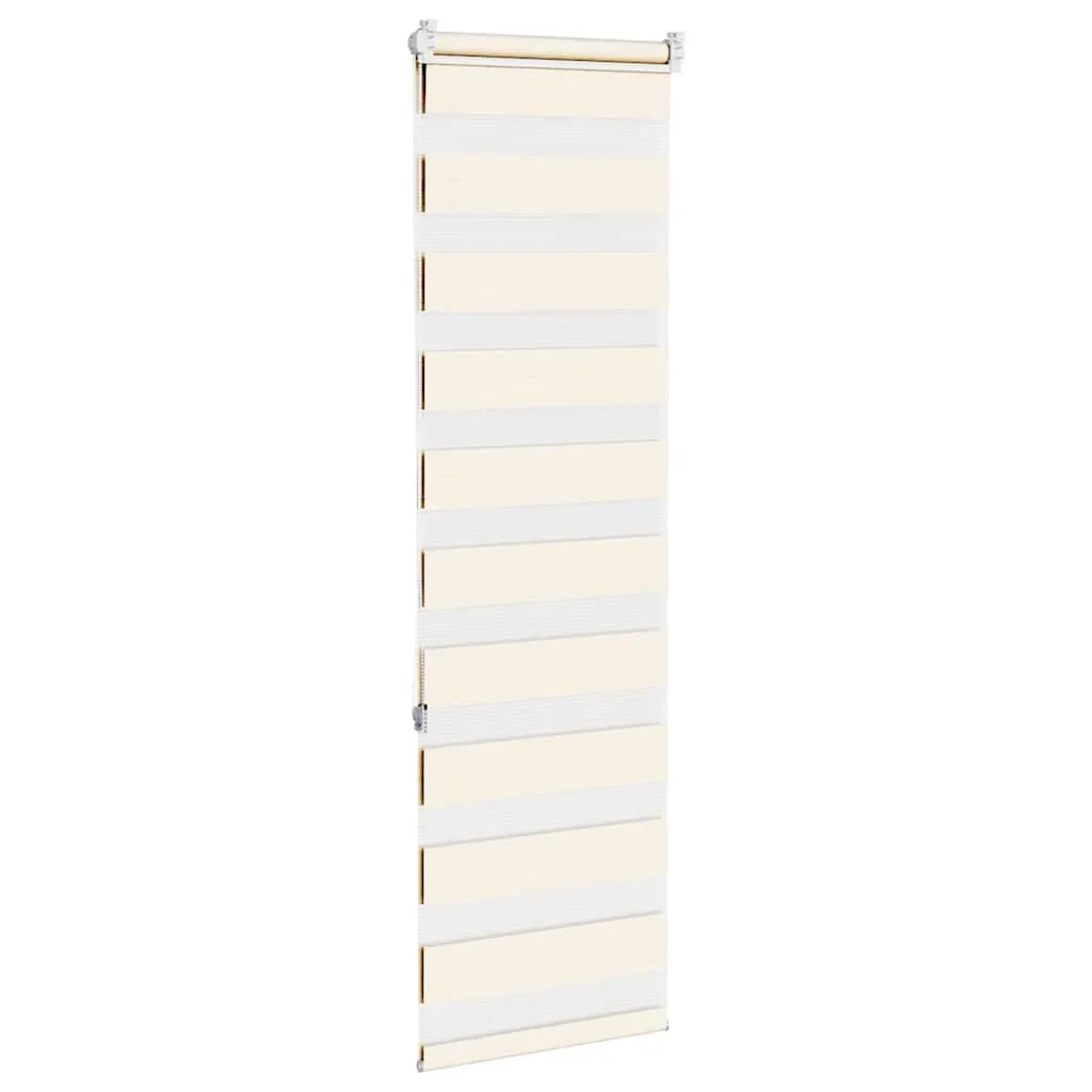 vidaXL Zebra Blind Marble Beige 45x150 cm Fabric Width 40.9 cm Polyester
