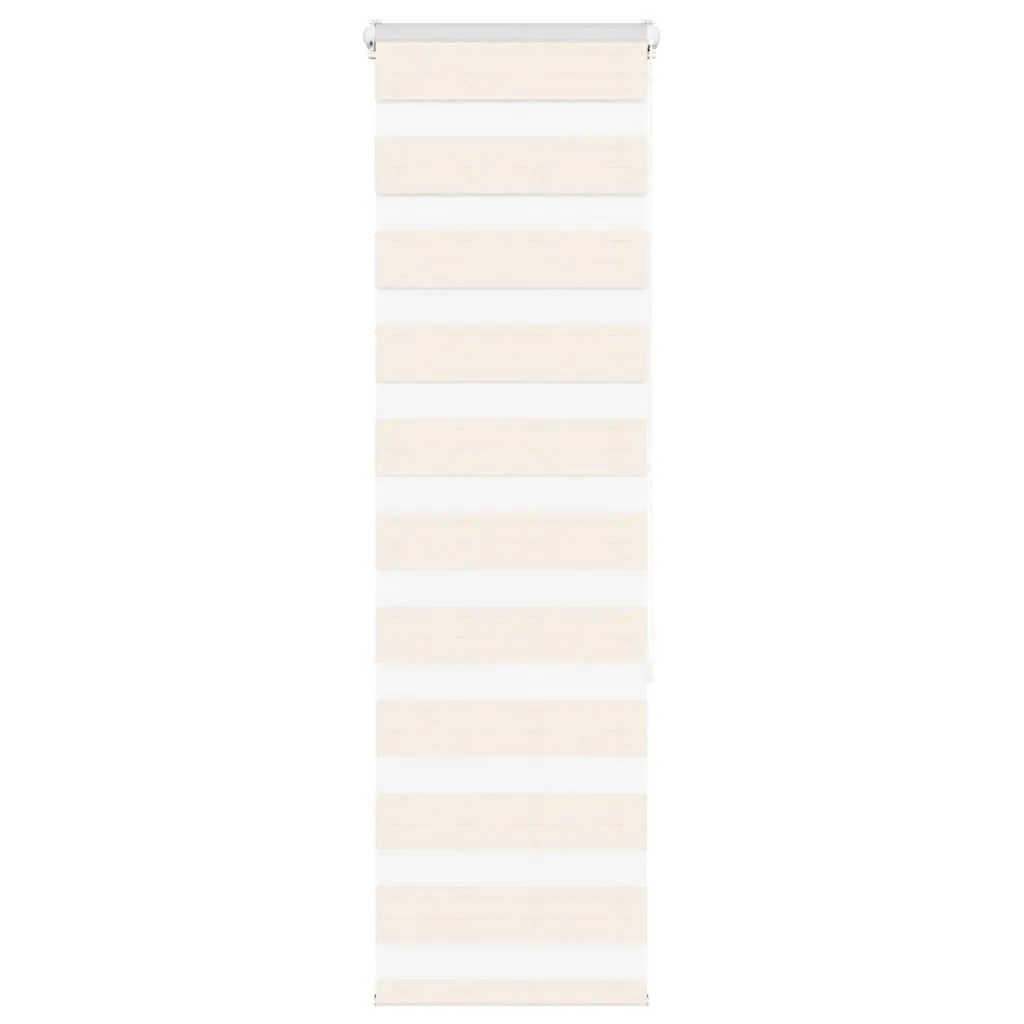 vidaXL Zebra Blind Marble Beige 45x150 cm Fabric Width 40.9 cm Polyester