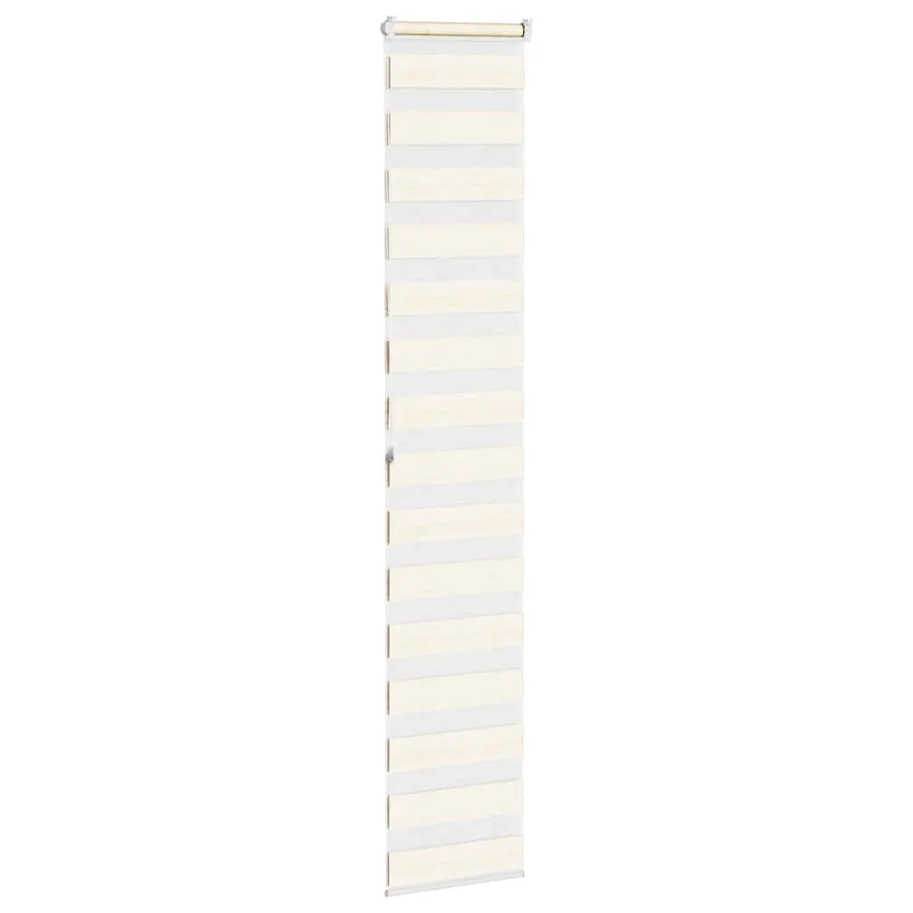 vidaXL Zebra Blind Marble Beige 45x200 cm Fabric Width 40.9 cm Polyester