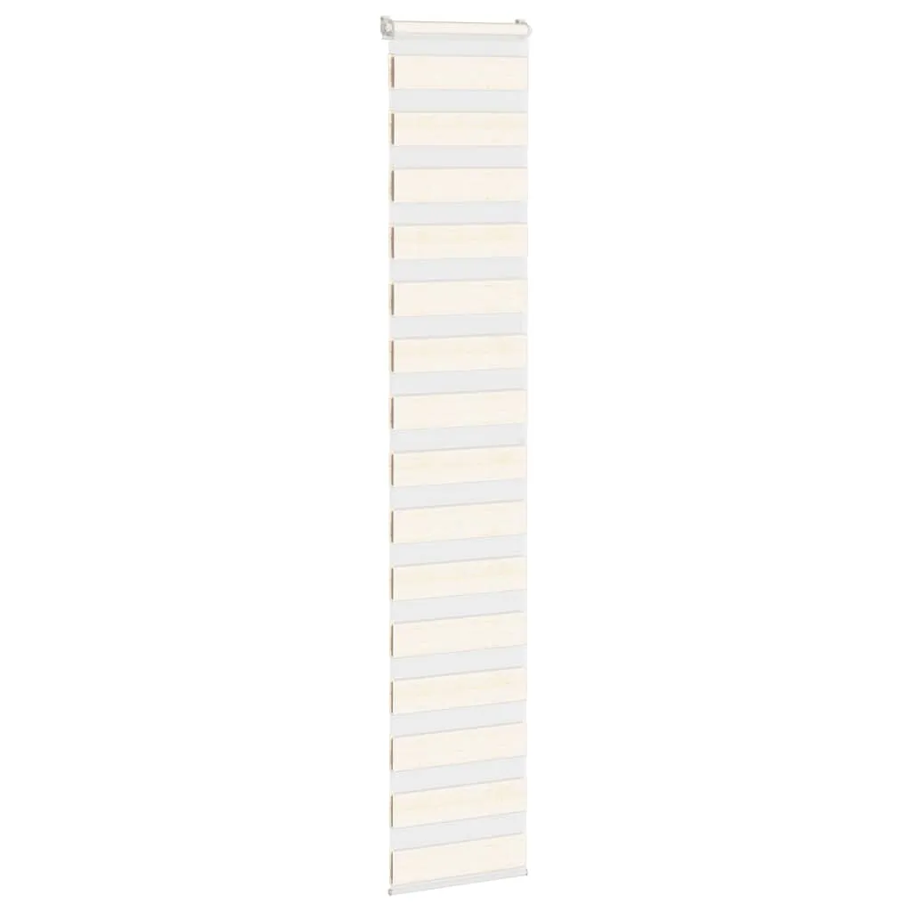vidaXL Zebra Blind Marble Beige 45x200 cm Fabric Width 40.9 cm Polyester