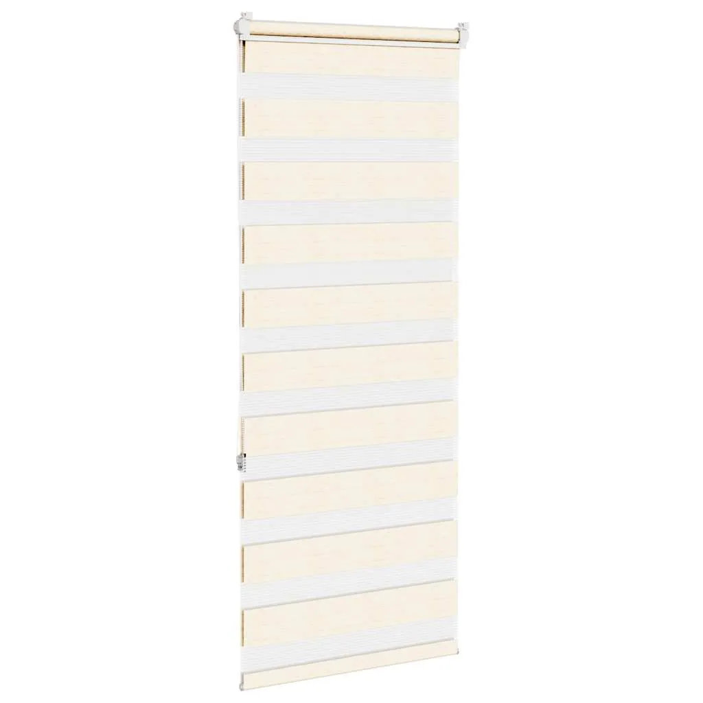 vidaXL Zebra Blind Marble Beige 60x150 cm Fabric Width 55.9 cm Polyester
