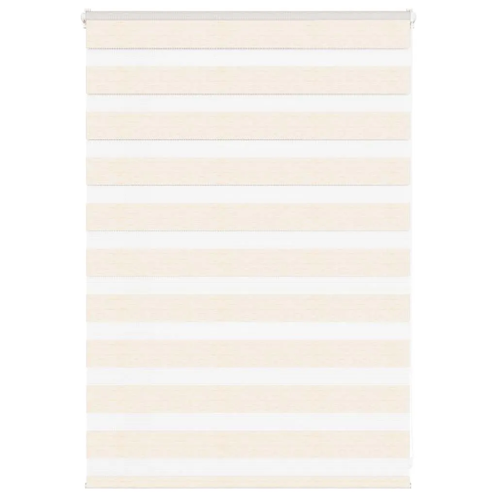 vidaXL Zebra Blind Marble Beige 95x100 cm Fabric Width 90.9 cm Polyester