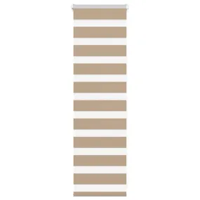 vidaXL Zebra Blind Sand Brown 50x100 cm Fabric Width 45.9 cm Polyester