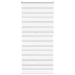 vidaXL Zebra Blind White 105x230 cm Fabric Width 100.9 cm Polyester