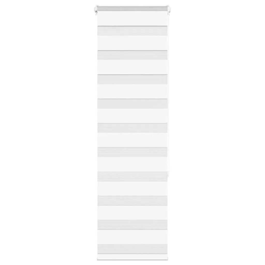 vidaXL Zebra Blind White 40x150 cm Fabric Width 35.9 cm Polyester