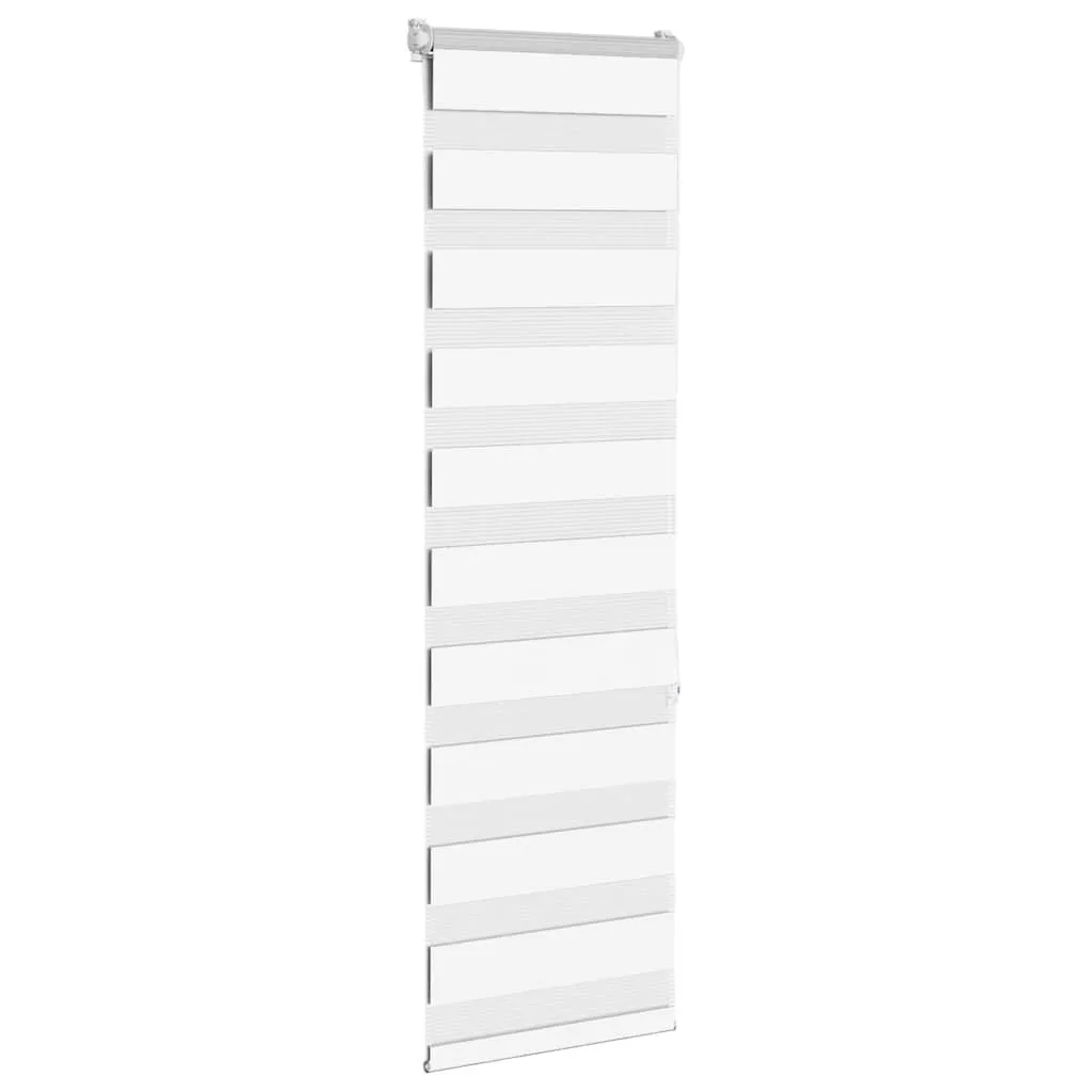 vidaXL Zebra Blind White 40x150 cm Fabric Width 35.9 cm Polyester