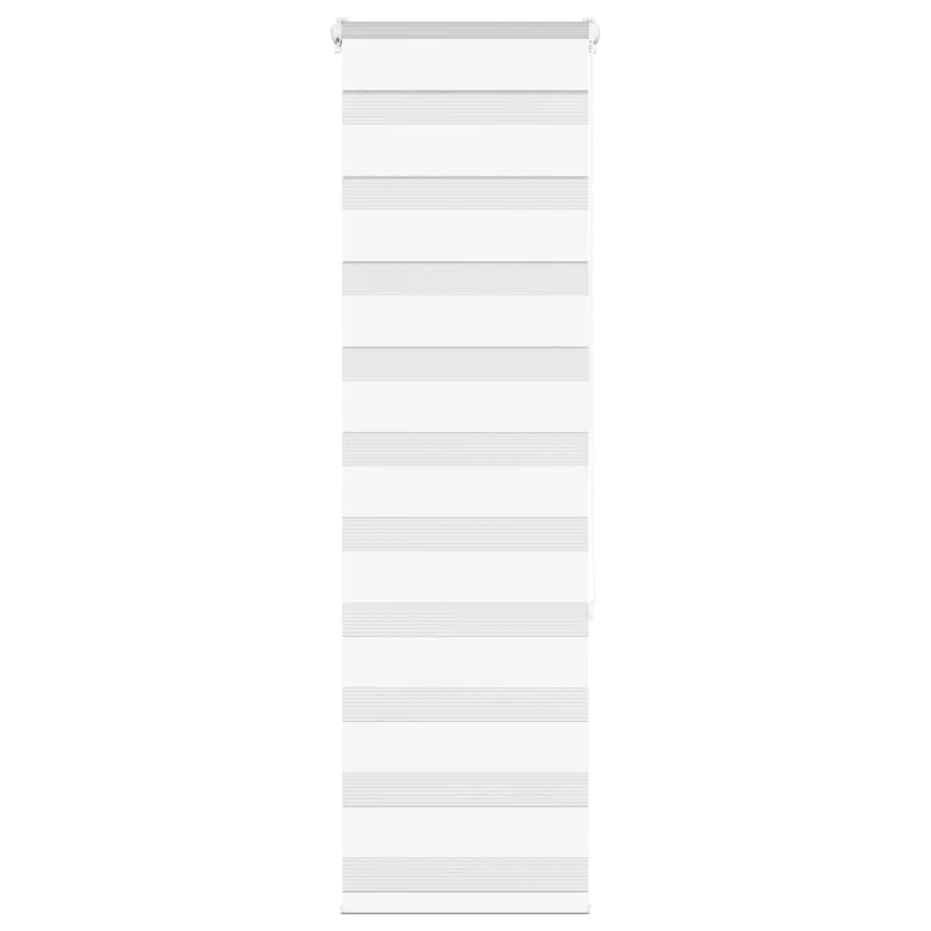 vidaXL Zebra Blind White 50x150 cm Fabric Width 45.9 cm Polyester