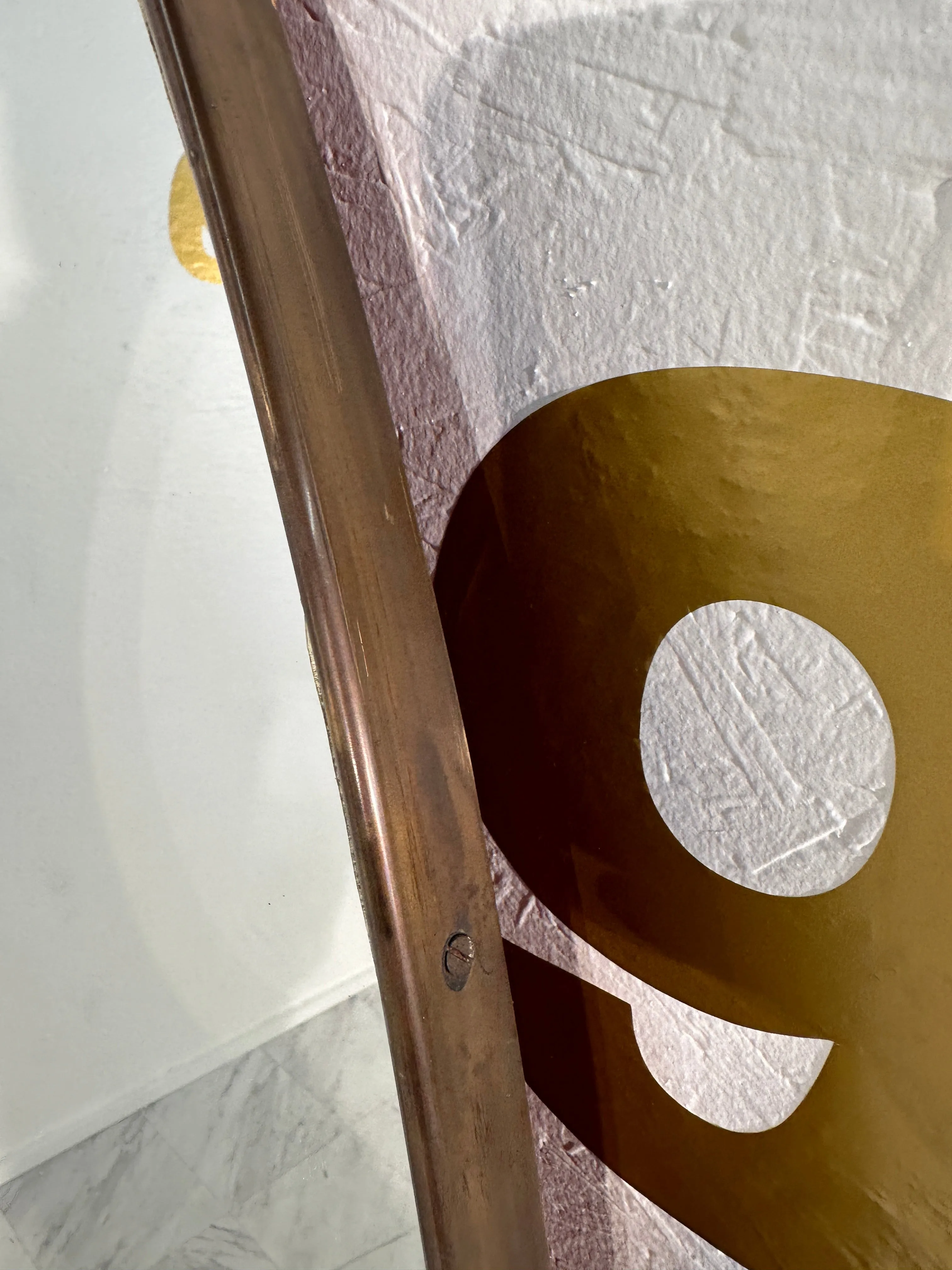 Vintage Italian Oval Wall Mirror 1960s