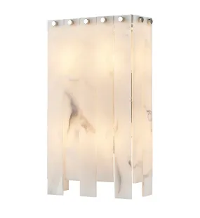 Viviana Four Light Wall Sconce in Polished Nickel