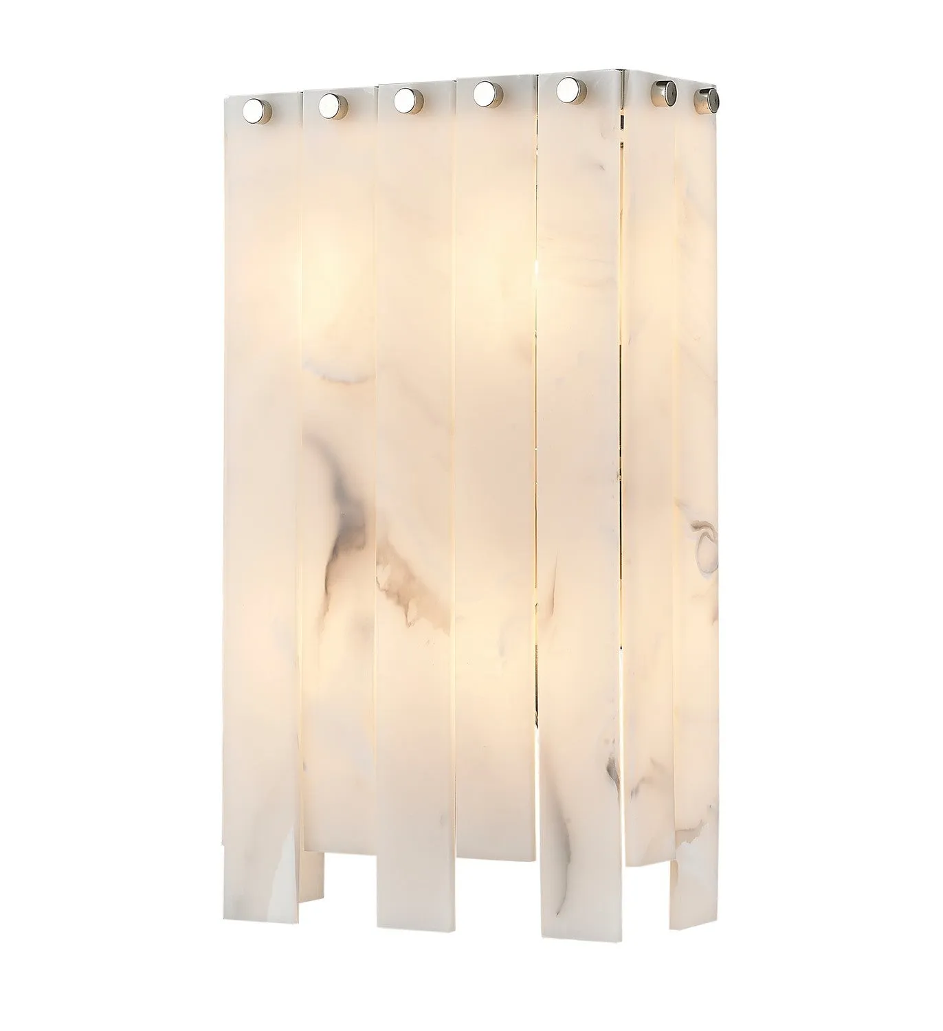 Viviana Four Light Wall Sconce in Polished Nickel