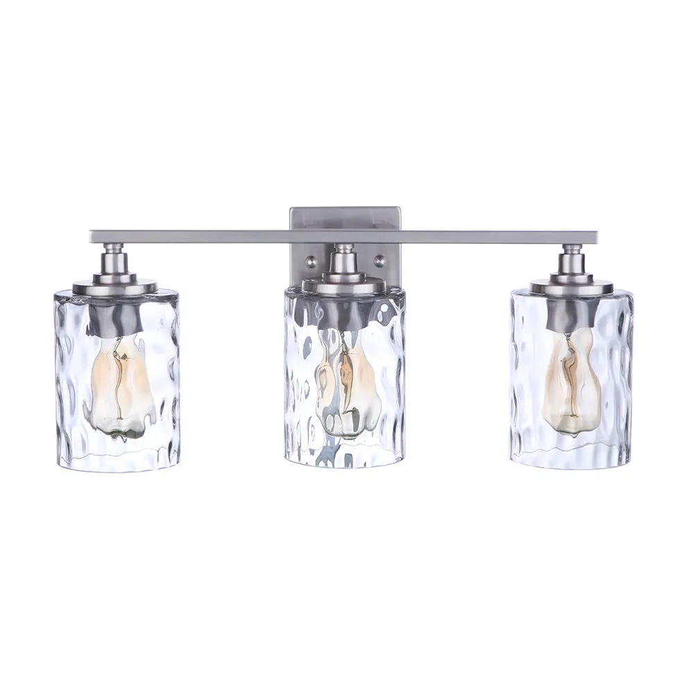 Voda 3 Light Vanity - Satin Nickel