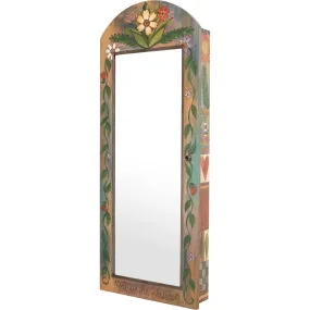 Wall Mount Jewelry Cabinet With Mirror by Sticks CPD006-S315029