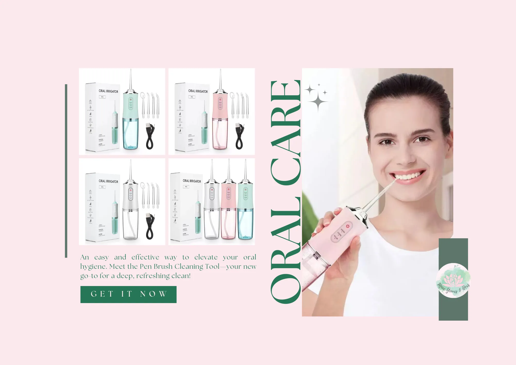 Waterproof Irrigator Dental Cleaner