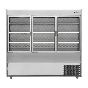Williams Slimline Gem Multideck Fridge Stainless with Hinged Front Door R180-SCD-HFD