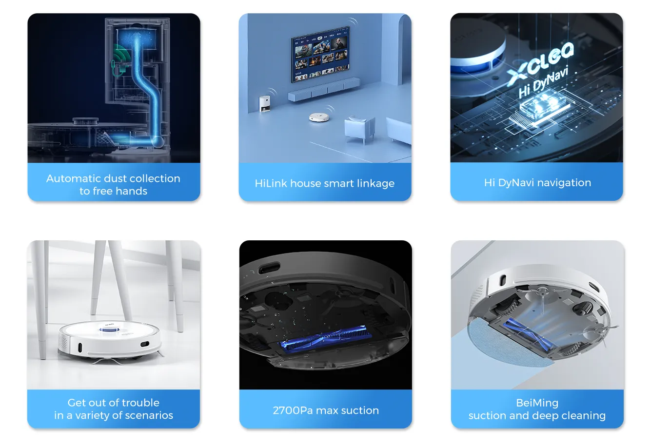 XClea Huawei H30 Plus Robot Vacuum cleaner | Docking Station with 3L tank
